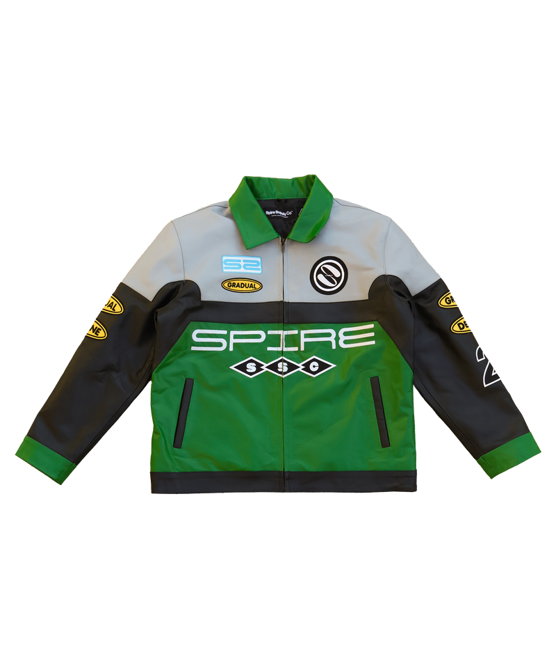SPIRE "SAKI" LEATHER JACKET (JADE)